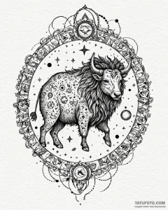 Tattoo design a dotwork pattern that subtly f... - эскиз тату (№1752863084_0, 18.07.2025 18:24) — Tatufoto.com