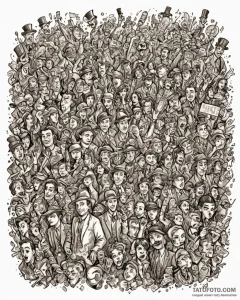 A realistic, 1920s style black and white phot... - эскиз тату (№1752863933_0, 18.07.2025 18:38) — Tatufoto.com