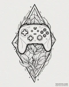 р“сђсѓрїрїр° 14: minimalist & symbolic gamer... - эскиз тату (№1752864957_0, 18.07.2025 18:55) — Tatufoto.com