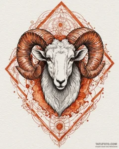 Tattoo sketch an aries ram's head, dissolving... - эскиз тату (№1752865043_0, 18.07.2025 18:57) — Tatufoto.com