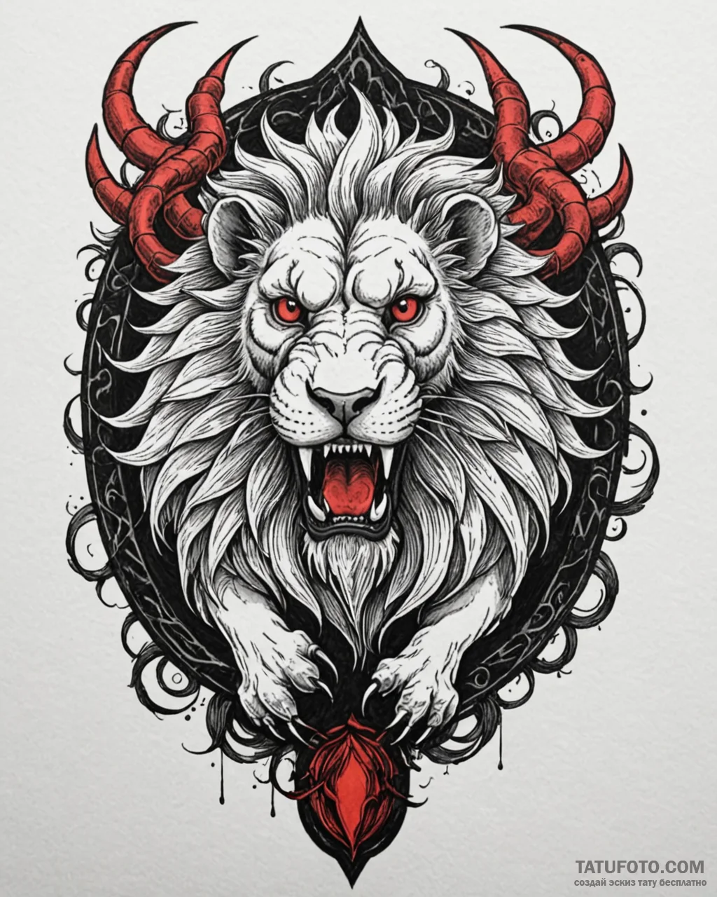 Manticore, tattoo flash sheet design, black a... - эскиз тату (№1752865127_0, 18.07.2025 18:58) — Tatufoto.com