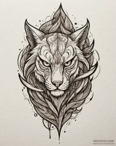 Tattoo sketch an abstract representation of c... - эскиз тату (№1752865297_0, 18.07.2025 19:01) — Tatufoto.com