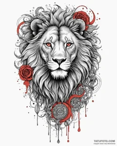 Tattoo design a zodiac animal depicted as a s... - эскиз тату (№1752865807_0, 18.07.2025 19:10) — Tatufoto.com