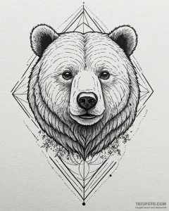 Bear, tattoo flash sheet design, on a clean w... - эскиз тату (№1752866404_0, 18.07.2025 19:20) — Tatufoto.com