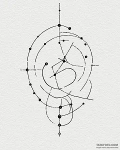 Tattoo sketch a zodiac constellation appearin... - эскиз тату (№1752867169_0, 18.07.2025 19:32) — Tatufoto.com