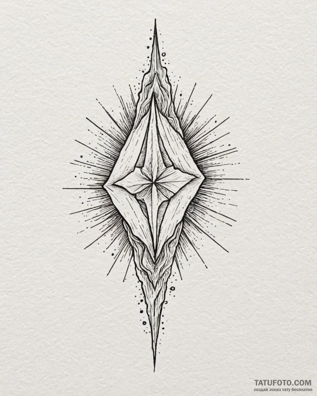 A minimalist tattoo of the "lumos" spell, wit... - эскиз тату (№1752867933_0, 18.07.2025 19:45) — Tatufoto.com