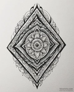 Polynesia (pattern), ink illustration for tat... - эскиз тату (№1752872799_0, 18.07.2025 21:06) — Tatufoto.com
