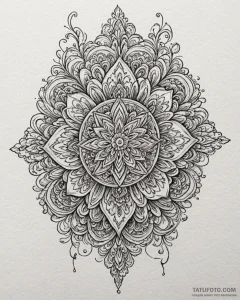 Tattoo sketch a delicate representation of a... - эскиз тату (№1752872884_0, 18.07.2025 21:08) — Tatufoto.com