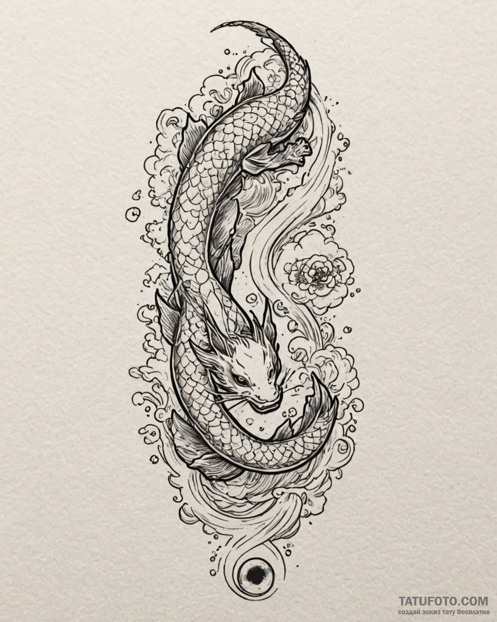 Tattoo design a stylized runner’s footprint o… — эскиз тату (№1752873977_0, 18.07.2025 21:26) — Tatufoto.com