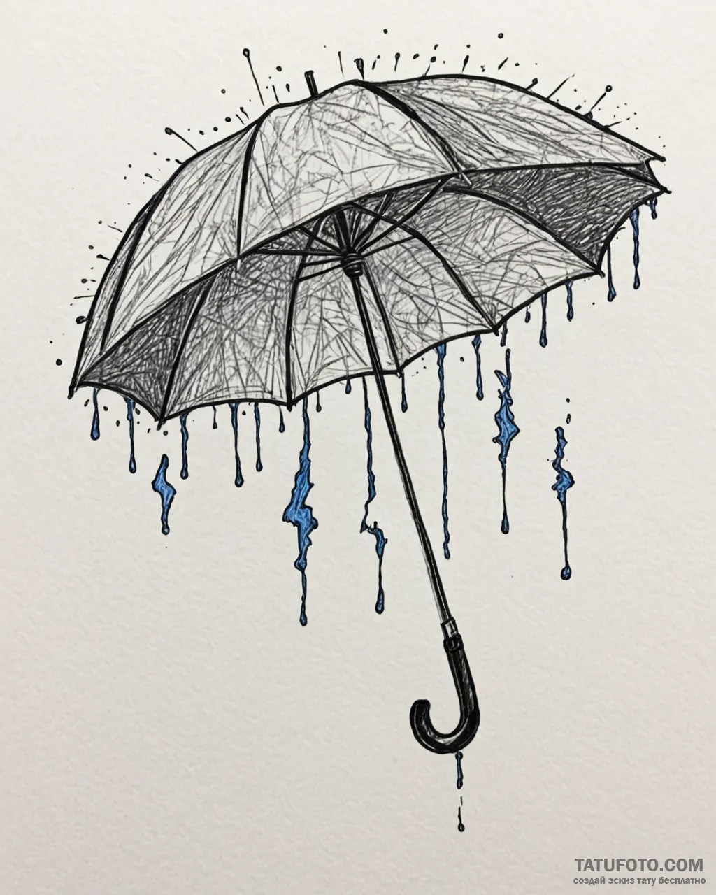 A sketch of number five from the umbrella aca... - эскиз тату (№1752875224_0, 18.07.2025 21:47) — Tatufoto.com