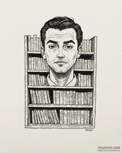 A graphic novel portrait of the main characte... - эскиз тату (№1752875475_0, 18.07.2025 21:51) — Tatufoto.com