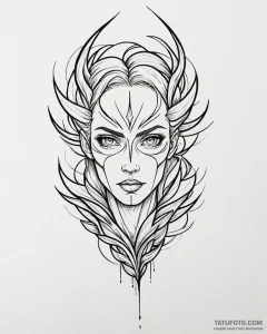 Tattoo design a stylized "zero to hero" trans... - эскиз тату (№1752877561_0, 18.07.2025 22:26) — Tatufoto.com
