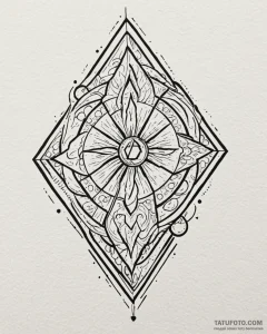 Tattoo design a minimalistic symbol of a resp... - эскиз тату (№1752877645_0, 18.07.2025 22:27) — Tatufoto.com