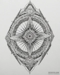 A sketch of the razor crest ship before it wa... - эскиз тату (№1752878062_0, 18.07.2025 22:34) — Tatufoto.com