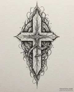 145. tattoo sketch: "potok" rune with element... - эскиз тату (№1752879233_0, 18.07.2025 22:53) — Tatufoto.com