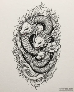 Milky way, tattoo flash sheet design, irezumi... - эскиз тату (№1752879317_0, 18.07.2025 22:55) — Tatufoto.com