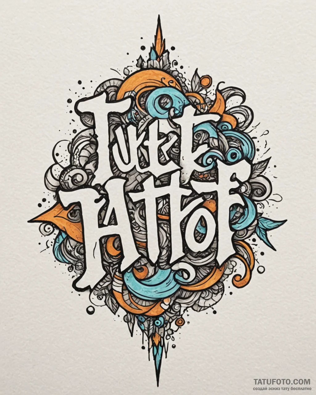 Tattoo sketch a word or phrase forming a subt… — эскиз тату (№1752879400_0, 18.07.2025 22:56) — Tatufoto.com