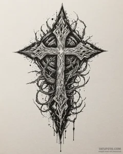 61. tattoo sketch: the rune "chernobog," rend... - эскиз тату (№1752881667_0, 18.07.2025 23:34) — Tatufoto.com
