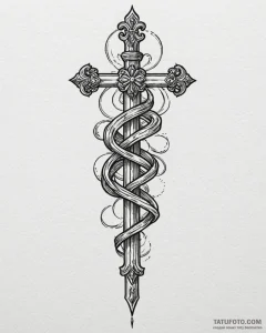 Tattoo sketch a roman fasces symbol for stren... - эскиз тату (№1752881750_0, 18.07.2025 23:35) — Tatufoto.com