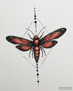 A linework tattoo of the firefly symbol from... - эскиз тату (№1752882668_0, 18.07.2025 23:51) — Tatufoto.com