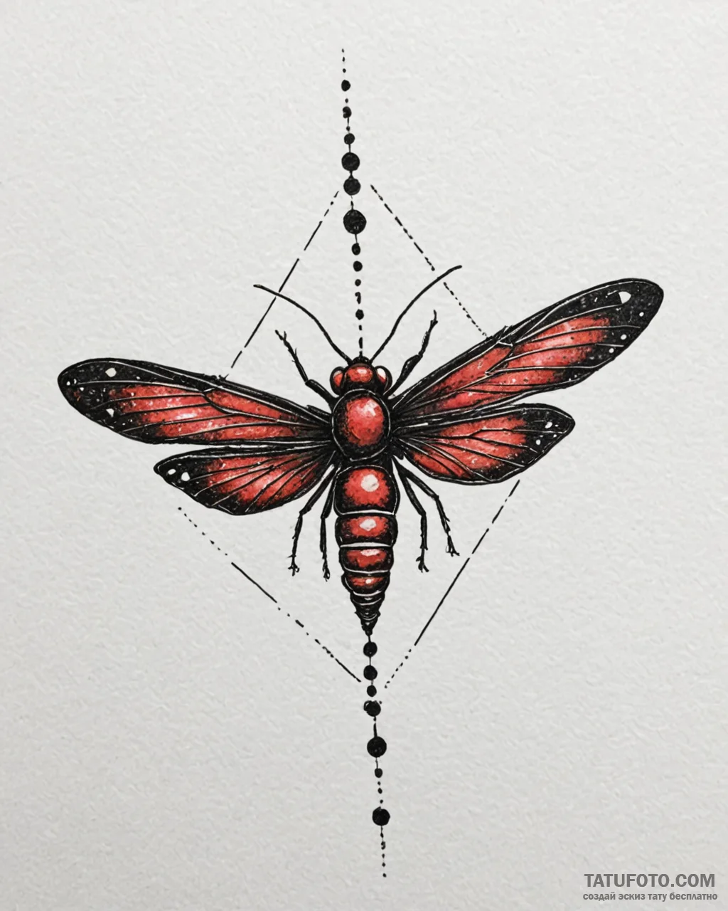 A linework tattoo of the firefly symbol from... - эскиз тату (№1752882668_0, 18.07.2025 23:51) — Tatufoto.com