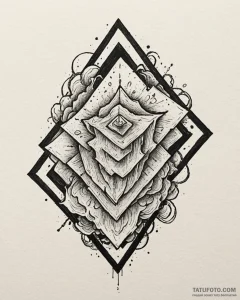 Tattoo design a solid black square or rectang... - эскиз тату (№1752883590_0, 19.07.2025 00:06) — Tatufoto.com