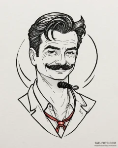 A neo-traditional tattoo of the main characte... - эскиз тату (№1752884009_0, 19.07.2025 00:13) — Tatufoto.com