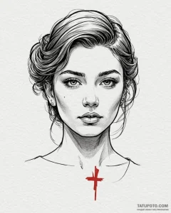 Tattoo sketch a memorial portrait in a realis... - эскиз тату (№1752884432_0, 19.07.2025 00:20) — Tatufoto.com