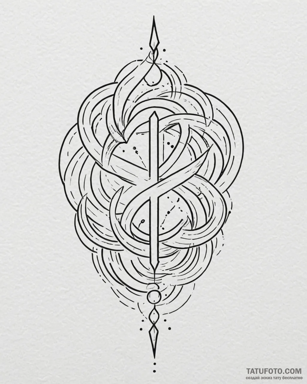 Tattoo sketch a glowing data stream forming a… — эскиз тату (№1752884684_0, 19.07.2025 00:24) — Tatufoto.com