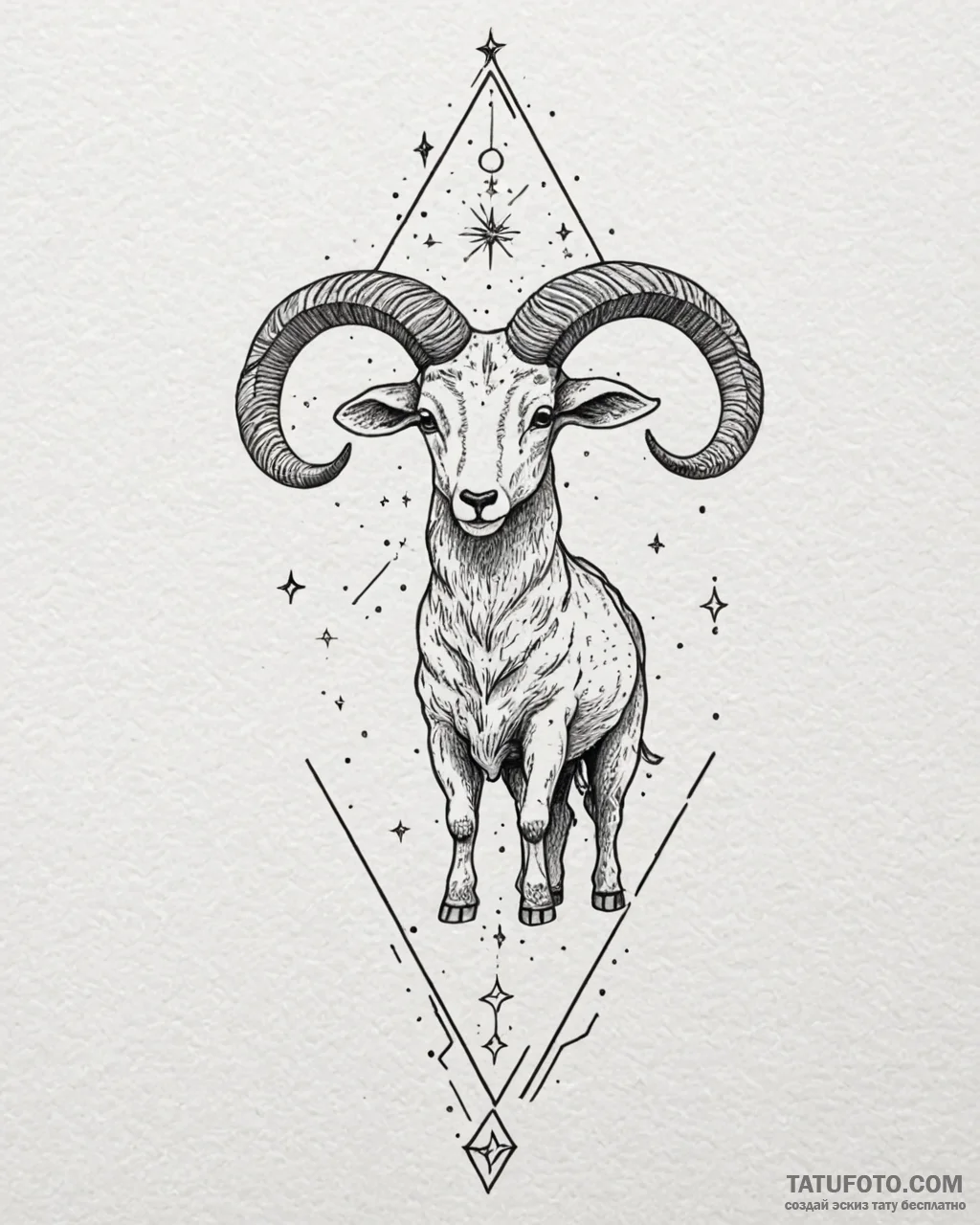 Tattoo sketch a single, tiny star constellati... - эскиз тату (№1752886025_0, 19.07.2025 00:47) — Tatufoto.com
