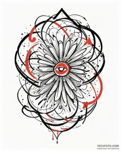 Tattoo sketch a minimalist symbol for a force... - эскиз тату (№1752888856_0, 19.07.2025 01:34) — Tatufoto.com