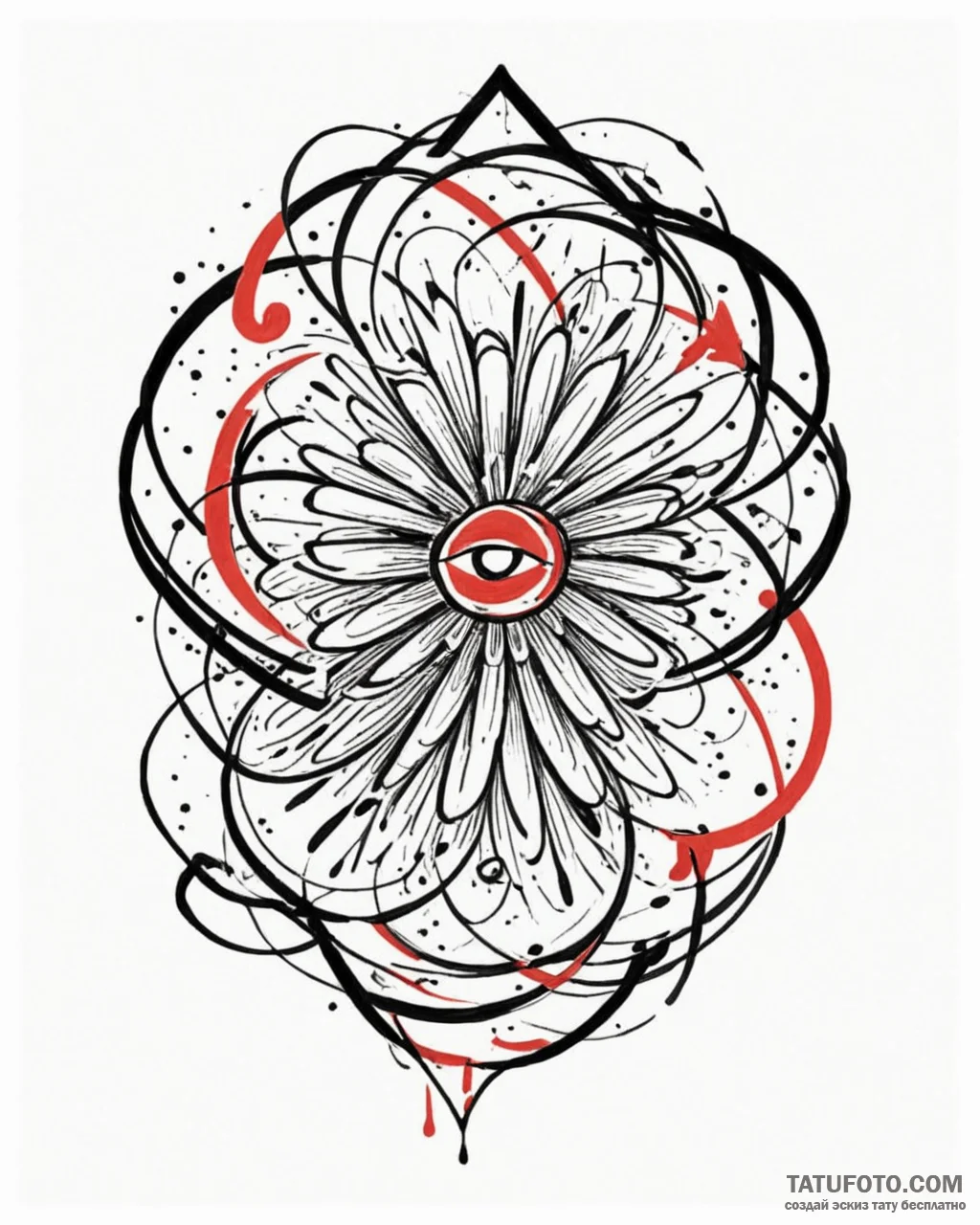 Tattoo sketch a minimalist symbol for a force... - эскиз тату (№1752888856_0, 19.07.2025 01:34) — Tatufoto.com