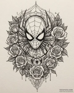 Spider-man (mcu, sony, spider-verse), ink ill... - эскиз тату (№1752889520_0, 19.07.2025 01:45) — Tatufoto.com