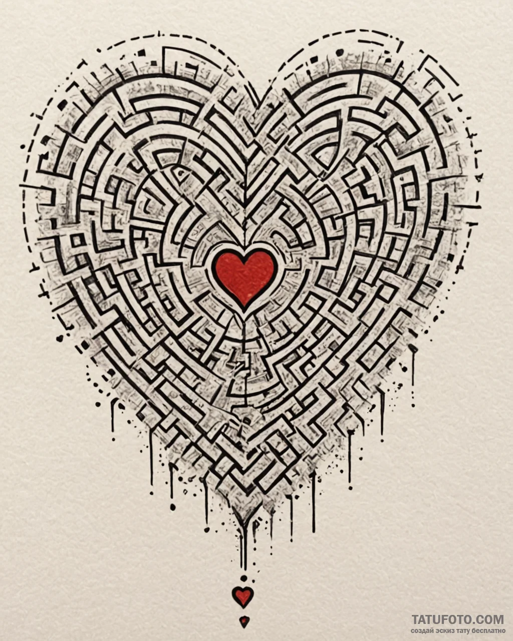 Tattoo sketch a delicate heart that is also a… — эскиз тату (№1752890685_0, 19.07.2025 02:04) — Tatufoto.com