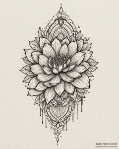 Tattoo design a soft, dreamy watercolor backg... - эскиз тату (№1752891265_0, 19.07.2025 02:14) — Tatufoto.com