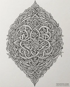 Tattoo design an abstract interpretation of "... - эскиз тату (№1752891430_0, 19.07.2025 02:17) — Tatufoto.com