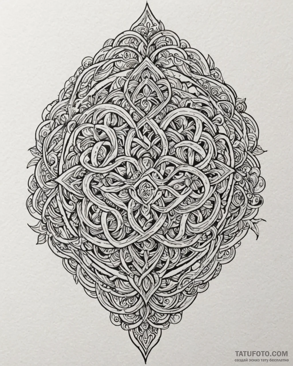 Tattoo design an abstract interpretation of "... - эскиз тату (№1752891430_0, 19.07.2025 02:17) — Tatufoto.com