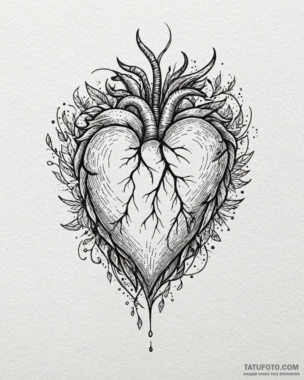 Tattoo sketch a small, subtle heart outline,… — эскиз тату (№1752893833_0, 19.07.2025 02:57) — Tatufoto.com