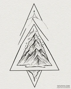 Tattoo sketch a solid blackwork triangle poin... - эскиз тату (№1752896417_0, 19.07.2025 03:40) — Tatufoto.com