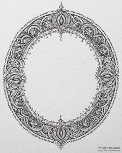 A dotwork tattoo of an alchemy circle., tatto... - эскиз тату (№1752896582_0, 19.07.2025 03:43) — Tatufoto.com
