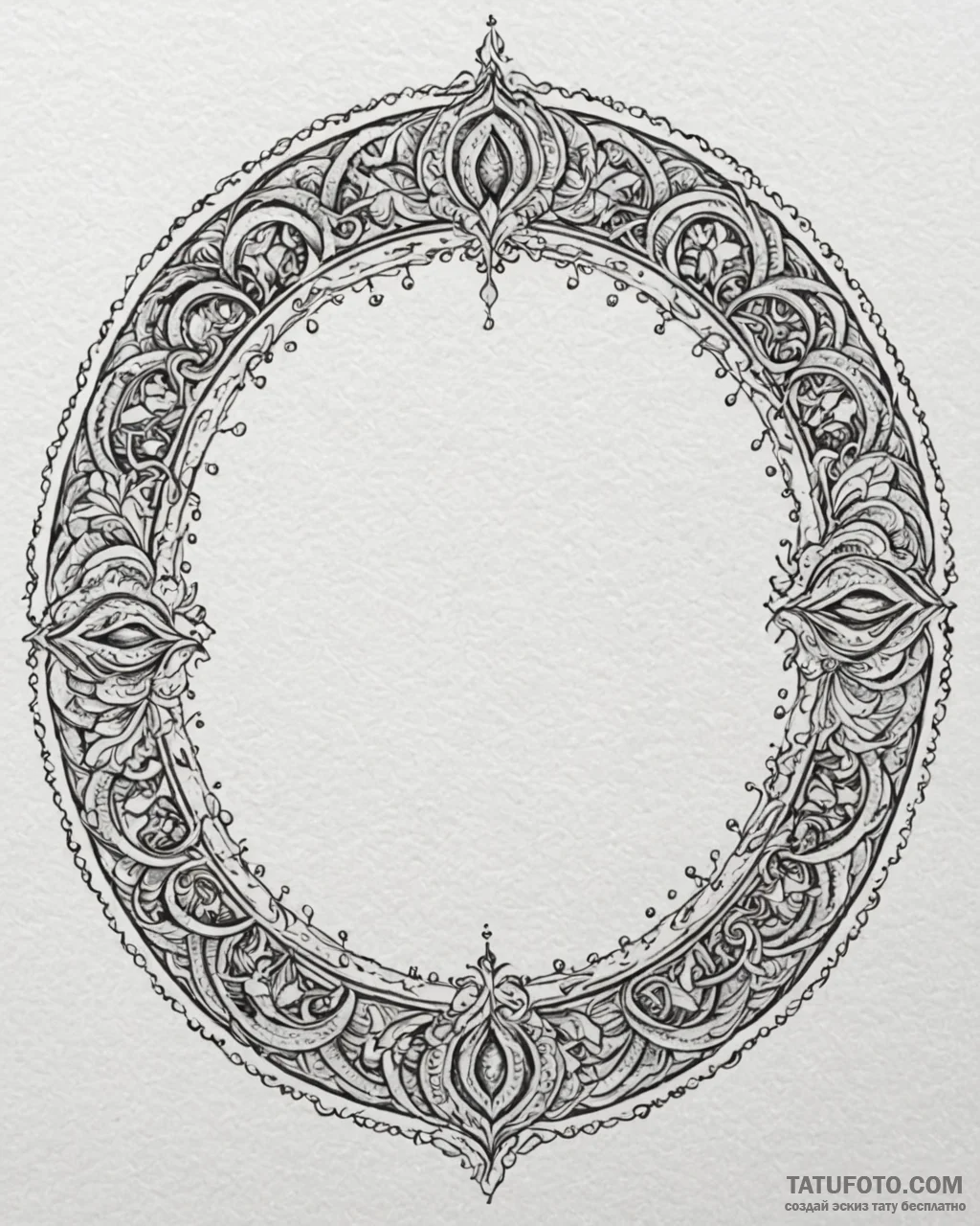 A dotwork tattoo of an alchemy circle., tatto… — эскиз тату (№1752896582_0, 19.07.2025 03:43) — Tatufoto.com