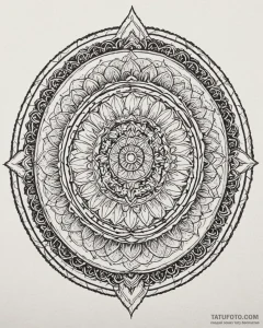 Tattoo sketch a "loading" circle with abstrac... - эскиз тату (№1752897248_0, 19.07.2025 03:54) — Tatufoto.com
