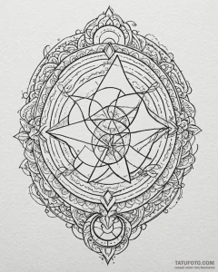 Tattoo design the glyph for pisces (12th hous... - эскиз тату (№1752897412_0, 19.07.2025 03:56) — Tatufoto.com