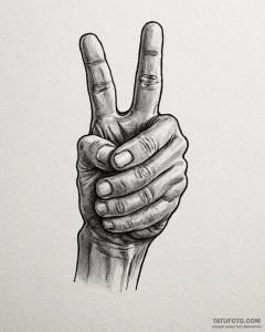 A minimalist tattoo of the "agent cooper's th... - эскиз тату (№1752899399_0, 19.07.2025 04:29) — Tatufoto.com