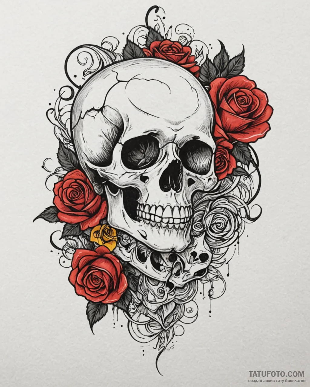 Tattoo sketch an abstract representation of w... - эскиз тату (№1752899565_0, 19.07.2025 04:32) — Tatufoto.com
