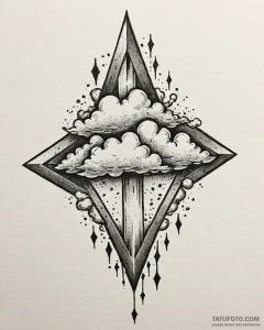 Tattoo sketch a stylized 'level up' arrow pie... - эскиз тату (№1752899647_0, 19.07.2025 04:34) — Tatufoto.com