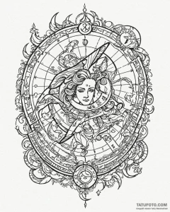 Tattoo design an abstract interpretation of t... - эскиз тату (№1752900143_0, 19.07.2025 04:42) — Tatufoto.com