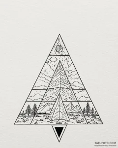 Linework tattoo of the tyrell corporation's p... - эскиз тату (№1752900558_0, 19.07.2025 04:49) — Tatufoto.com