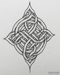 Tattoo design a symbol of unbreakable knotwor... - эскиз тату (№1752900971_0, 19.07.2025 04:56) — Tatufoto.com