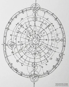 Tattoo design a geometric representation of t... - эскиз тату (№1752902791_0, 19.07.2025 05:26) — Tatufoto.com